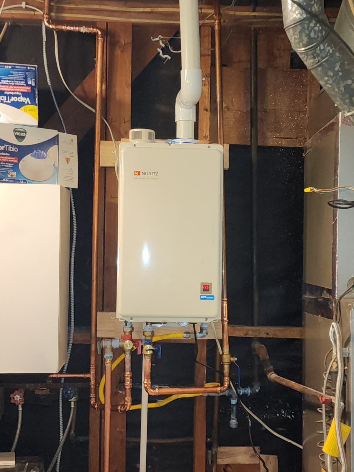 Joe's Drains and Plumbing on the job.