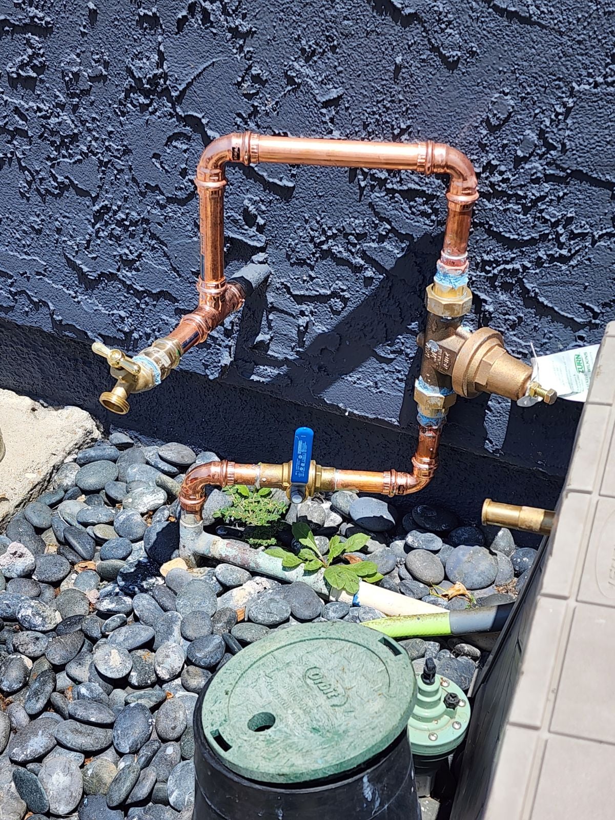 Outdoor pressure regulating valve replacement.